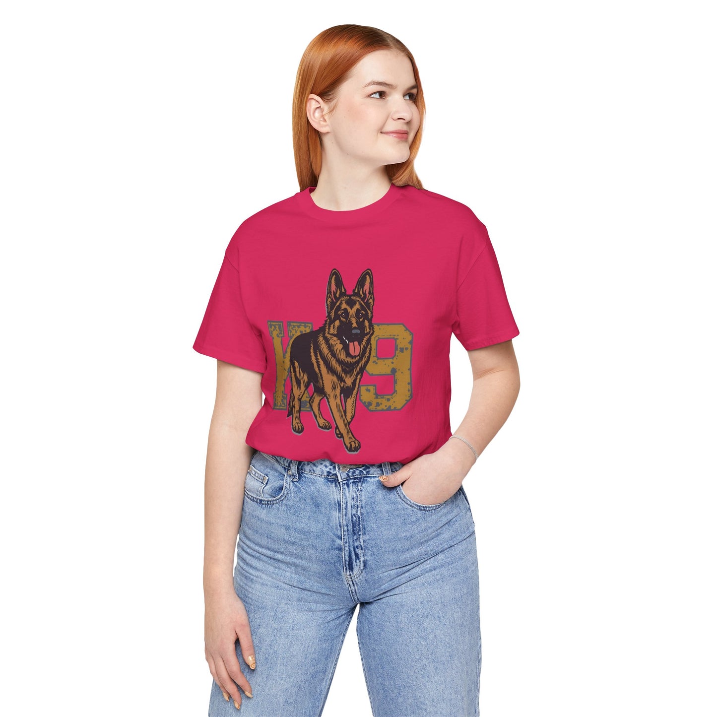 K9 Dog Lover German Shepherd Tee, Pet Owner Gift, Unisex Jersey Shirt