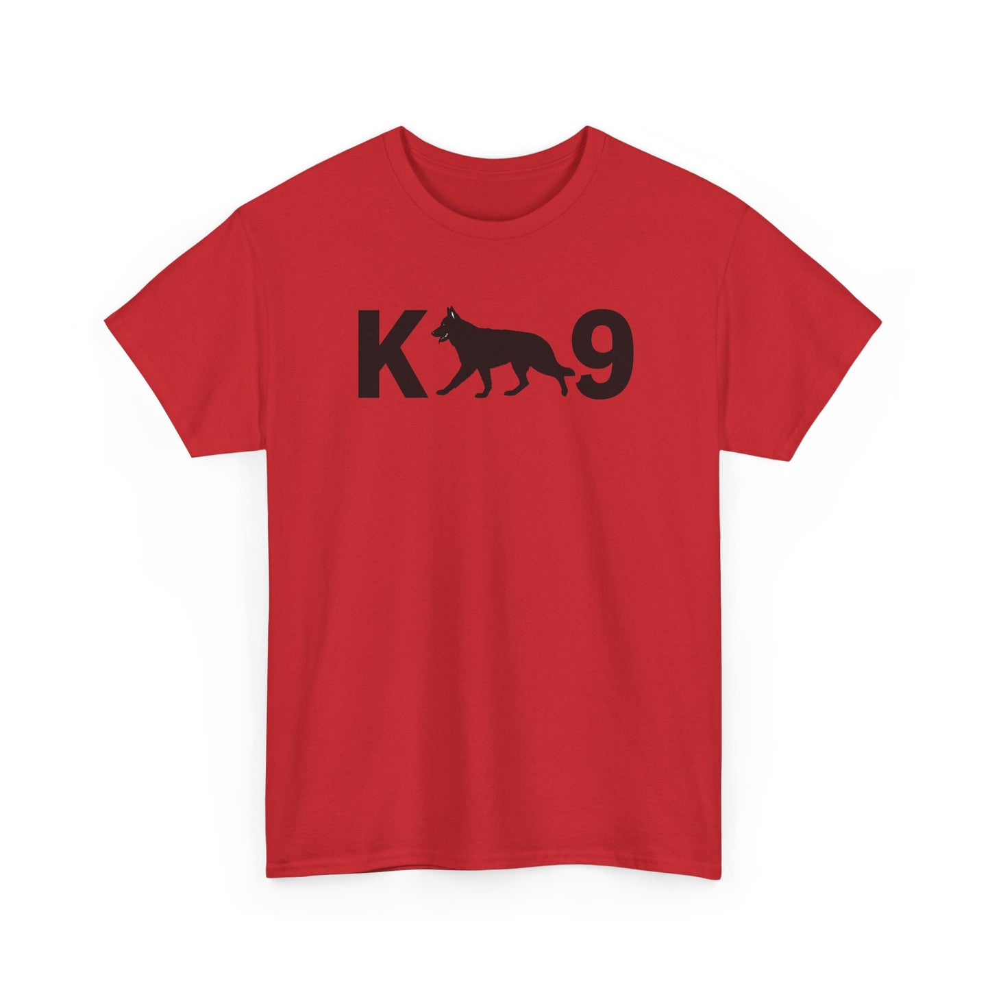 Black German Shepherd K9 Unisex Heavy Cotton Tee - Perfect for Dog Lovers, Pet Owners