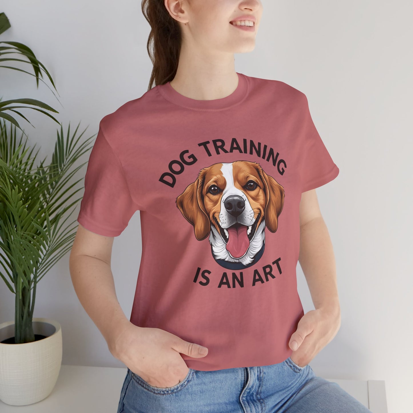 Dog Training is An Art Tee - Unisex Jersey Short Sleeve, Gift for Dog Lovers, Training T-Shirt, Dog Owner Apparel, Cute Canine Shirt
