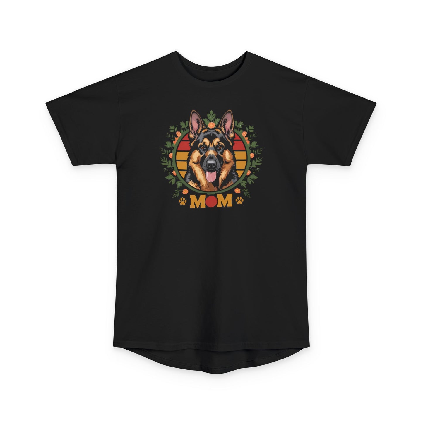 German Shepherd Mom Long Body Urban Tee, Pet Lover Shirt, Casual Dog Lover Tee, Gift for Dog Moms, Animal Rescue Tee