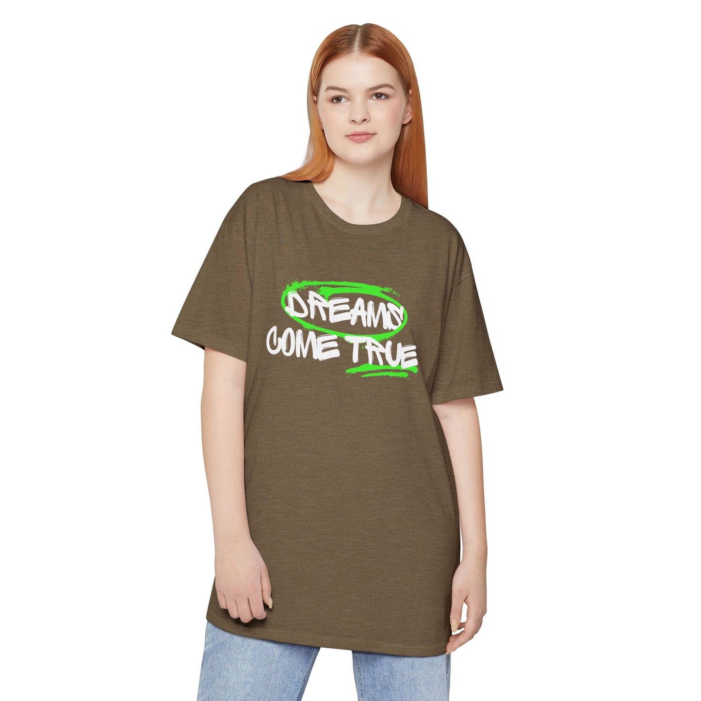 Dreams Come True Unisex Long Body Urban Tee - Relaxed Fit Graphic Tee for Casual Wear, Streetwear, Gift for Dreamers, Motivational