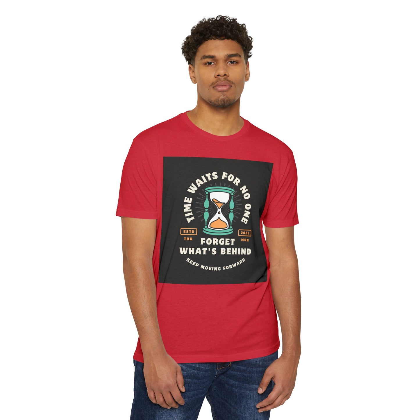 Inspirational Unisex T-Shirt: 'Time Waits for No One' - Motivational Tee, Casual Everyday Wear, Gift for Friends, Positive Message