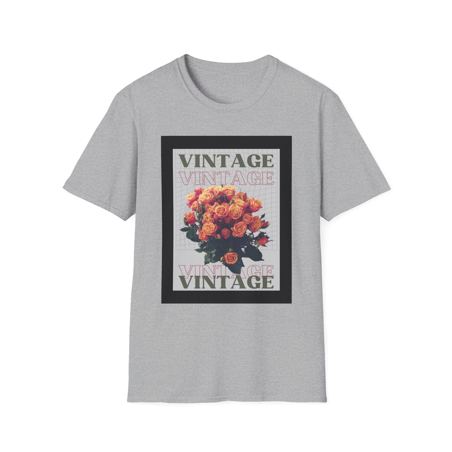 Vintage Floral Graphic Unisex T-Shirt, Retro Tee, Casual Wear, Gift for Her, Vintage Aesthetic, Flower Print Shirt