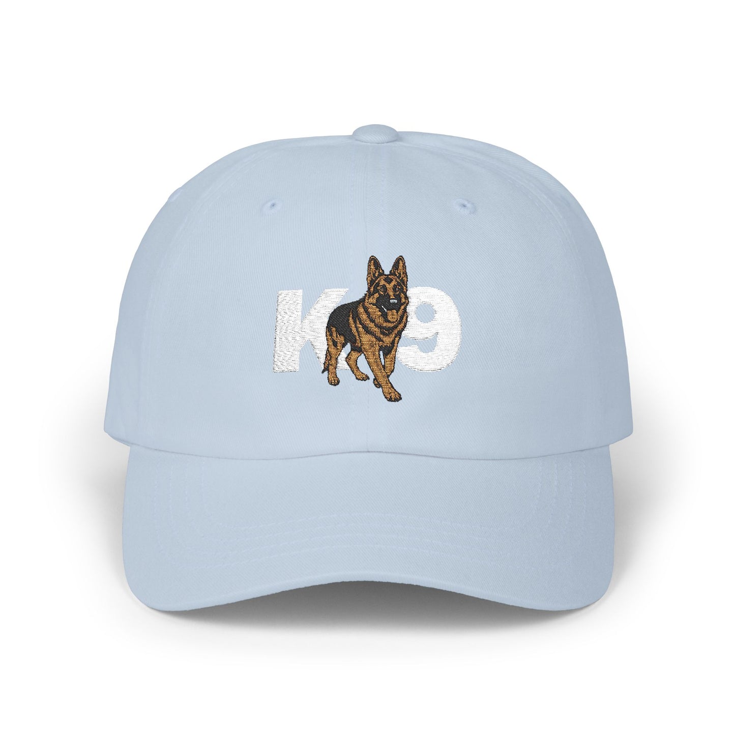 Classic Embroidered K9 Dad Cap Featuring German Shepherd | Dog Lover's Hat, Pet Owner Gift, Adjustable Baseball Cap