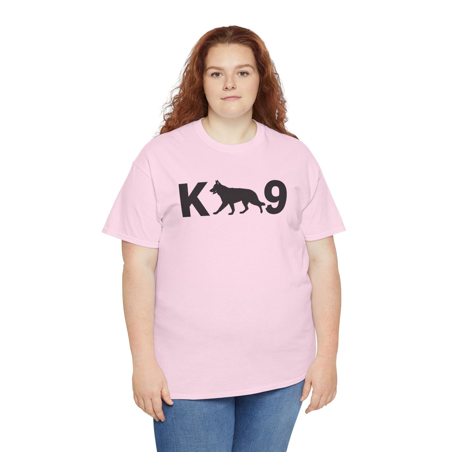Black German Shepherd K9 Unisex Heavy Cotton Tee - Perfect for Dog Lovers, Pet Owners