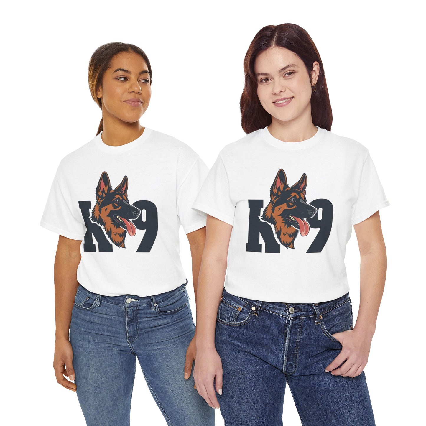 German Shepherd K9 Lover Unisex Heavy Cotton Tee | Dog Owner Gift, Dog Lover Apparel