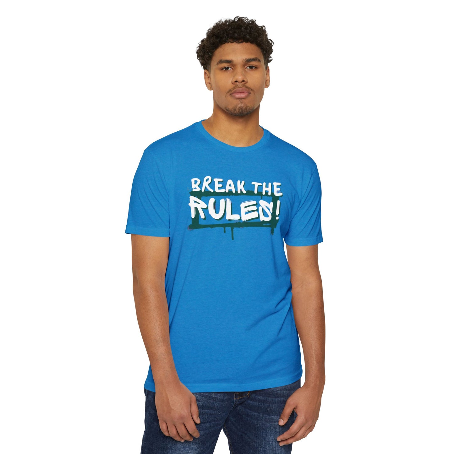 Break the Rules Graphic Tee, Unisex T-Shirt for Trendsetters, Casual Everyday Wear, Gift for Teens, Fun Statement Shirt