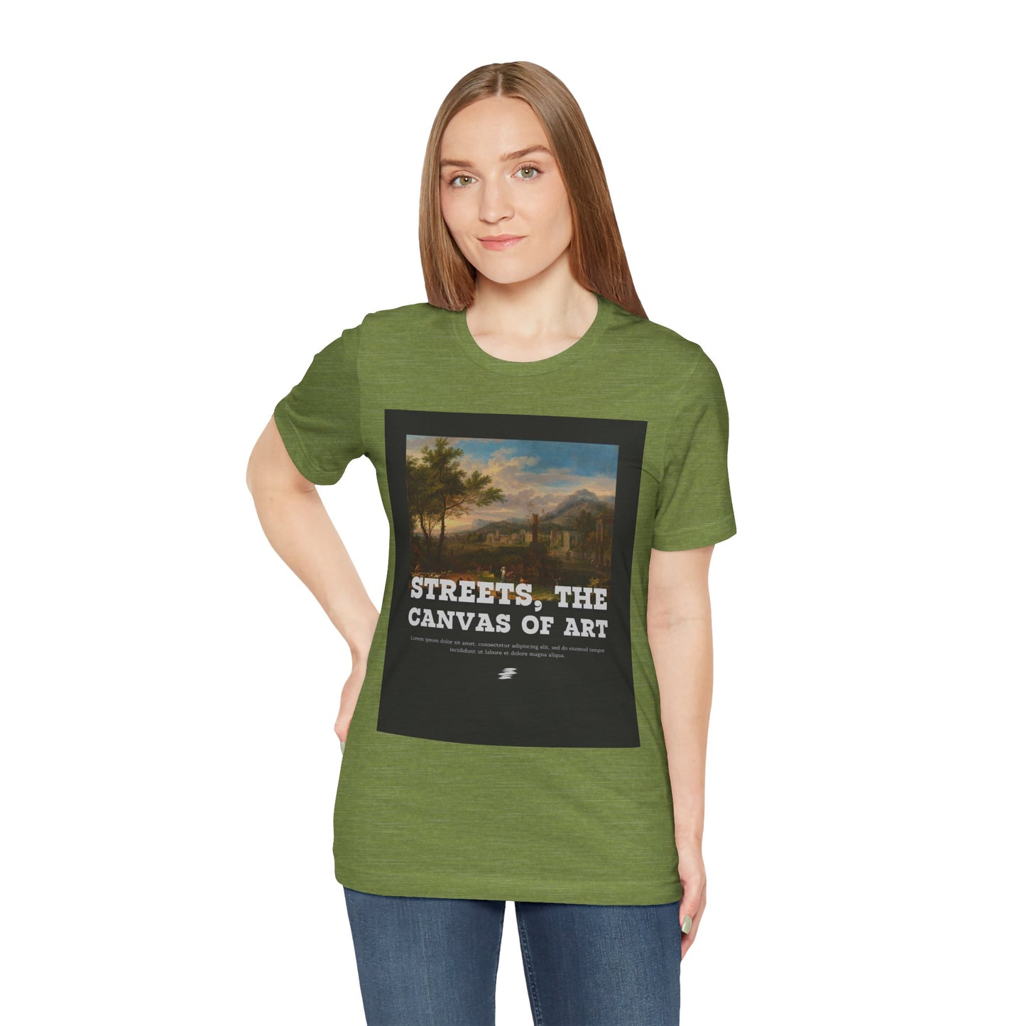 Artistic Graphic Tee - Streets, the Canvas of Art | Unisex Short Sleeve Shirt, Gift for Artists, Art Lovers, Casual Wear, Unique Gifts