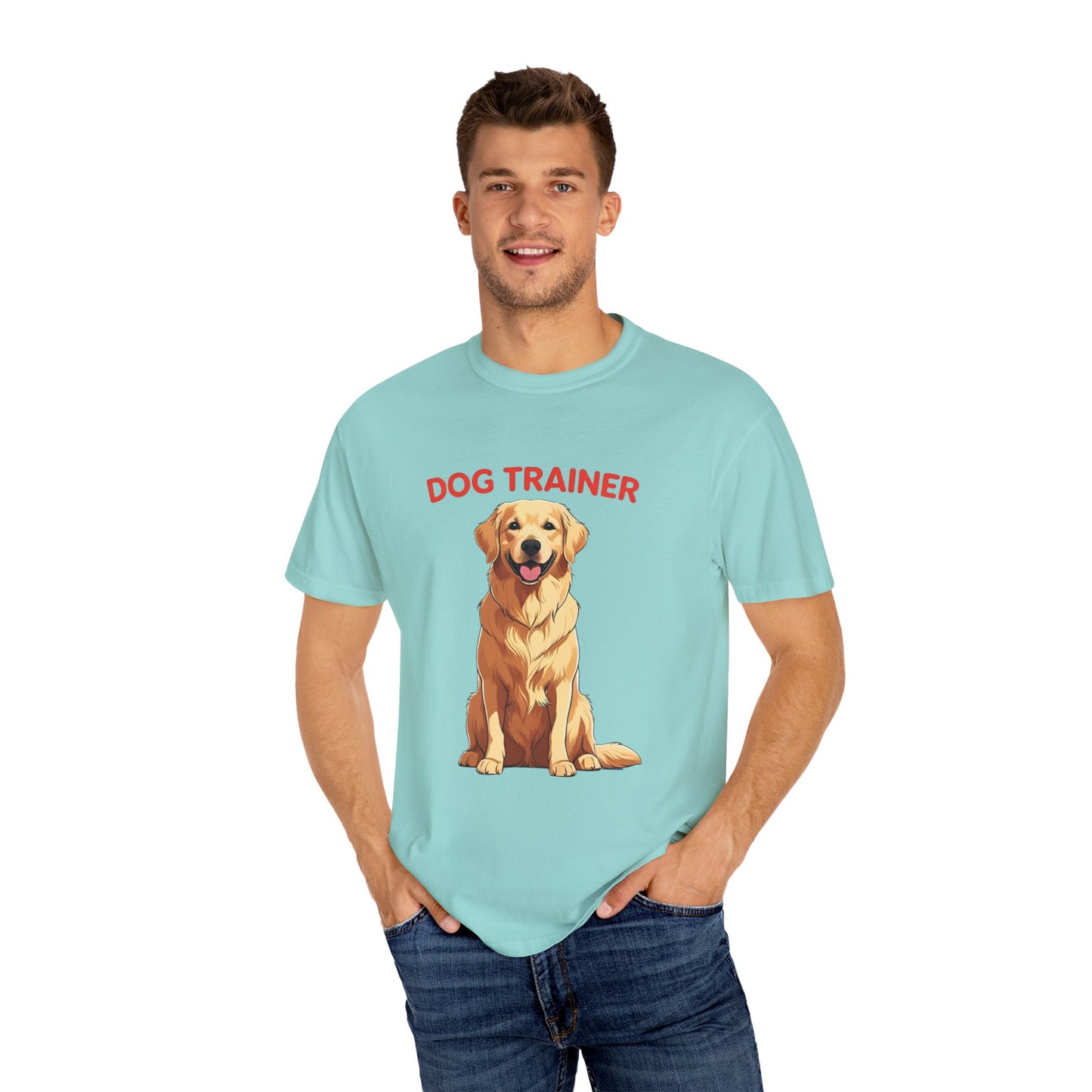 Dog Trainer Unisex Garment-Dyed T-Shirt | Perfect Gift for Dog Lovers, Pet Owners, Trainers, Birthdays, and Everyday Use