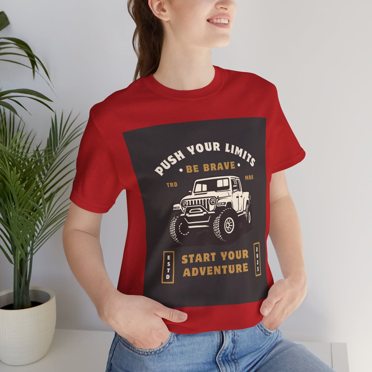 Push Your Limits Adventure-Inspiring Unisex Jersey Tee, Outdoor Shirt, Motivational T-Shirt, Gift for Adventurers, Hiking Apparel, Travel Tee