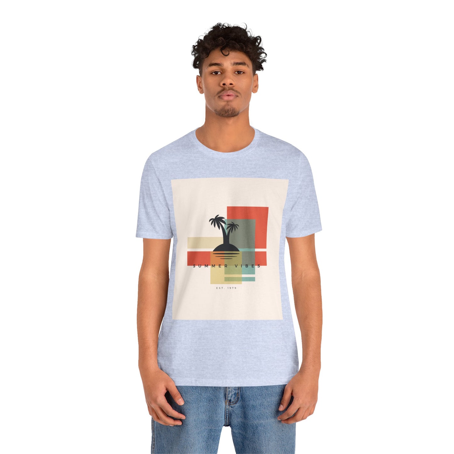 Tropical Sunset Tee, Summer Vibes Shirt, Vacation Outfit, Unisex Graphic Tee, Gift for Beach Lovers, Casual Wear