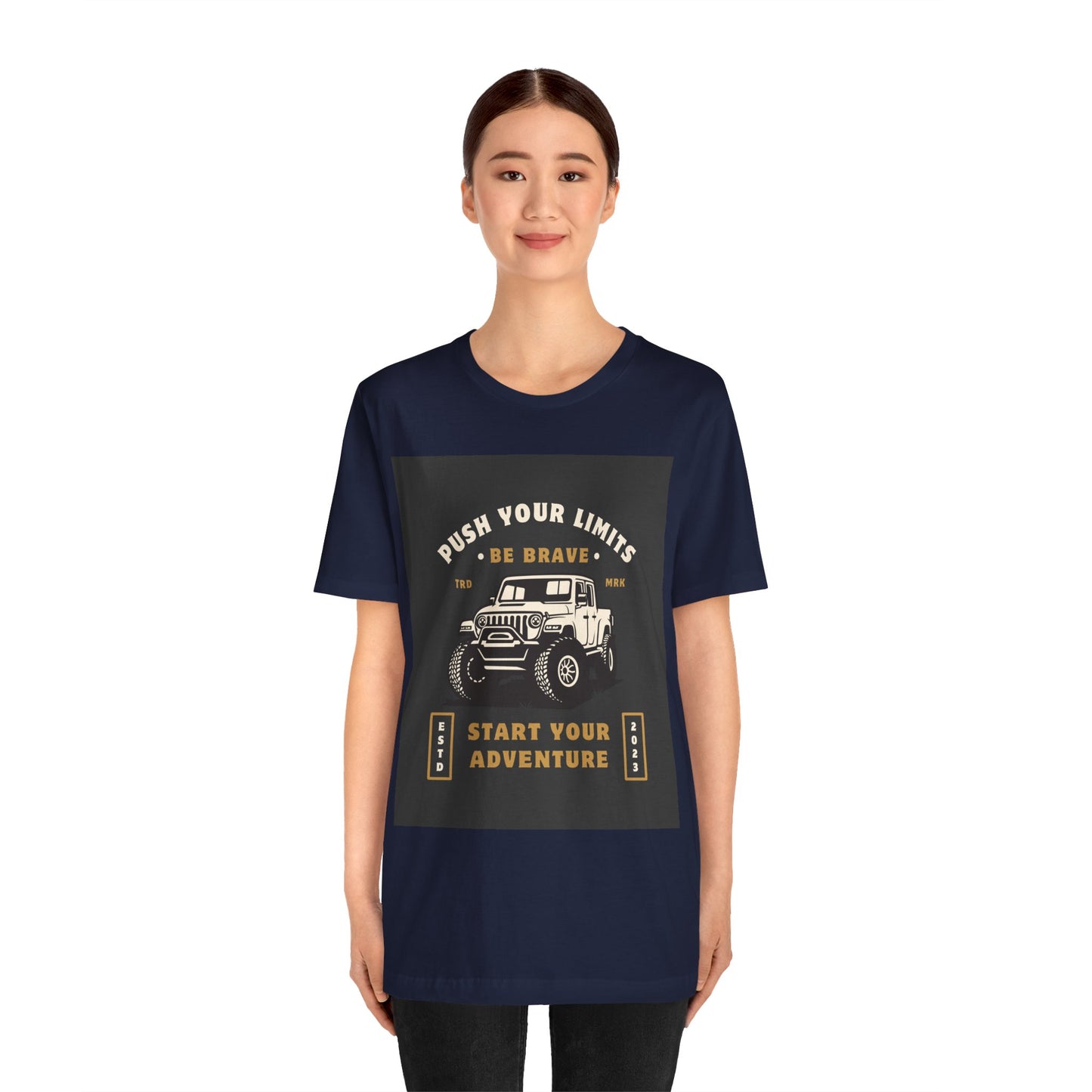 Push Your Limits Adventure-Inspiring Unisex Jersey Tee, Outdoor Shirt, Motivational T-Shirt, Gift for Adventurers, Hiking Apparel, Travel Tee