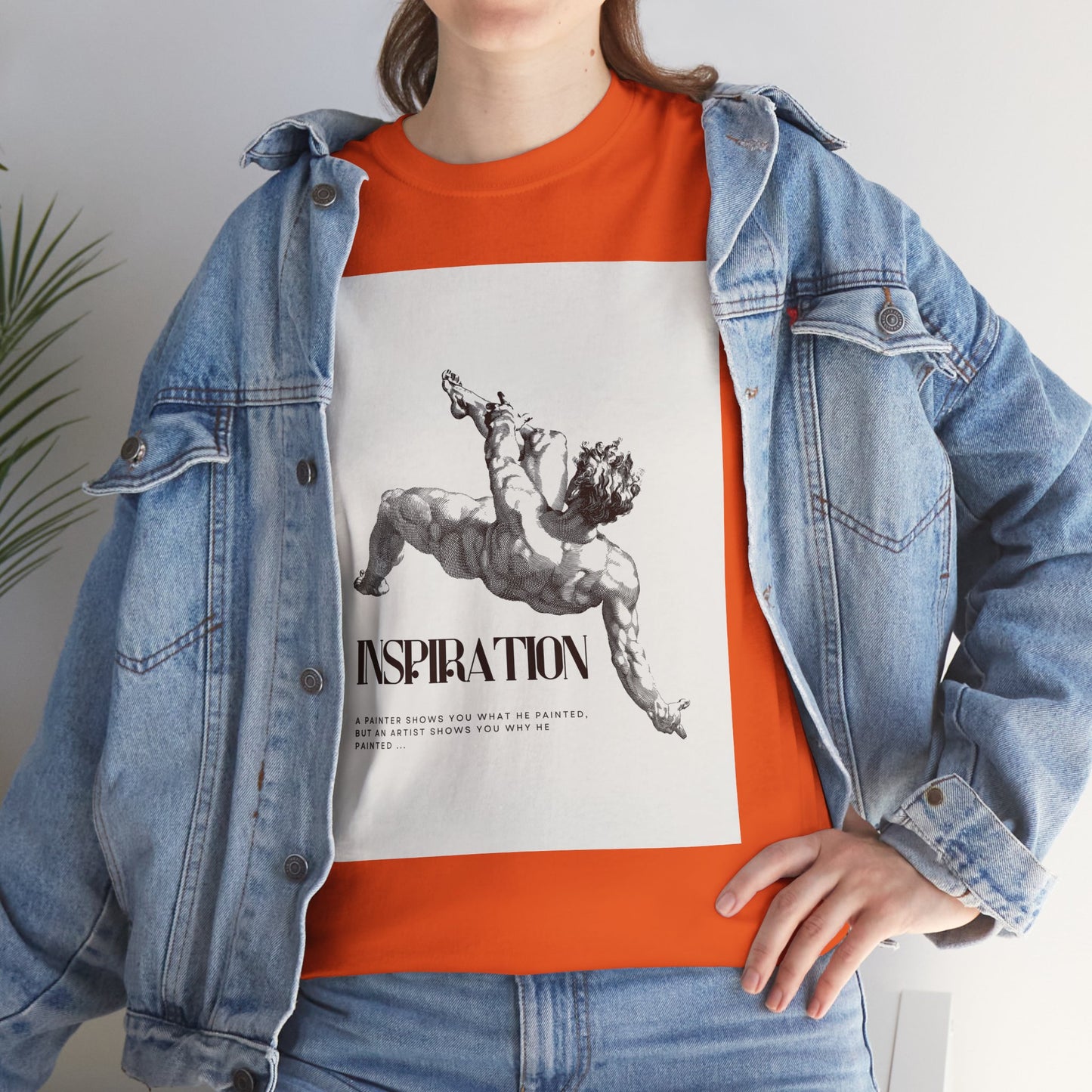 Inspiration Unisex Heavy Cotton Tee, Motivational Shirt, Gift for Artists, Casual Wear, Quote T-Shirt, Birthday Gift