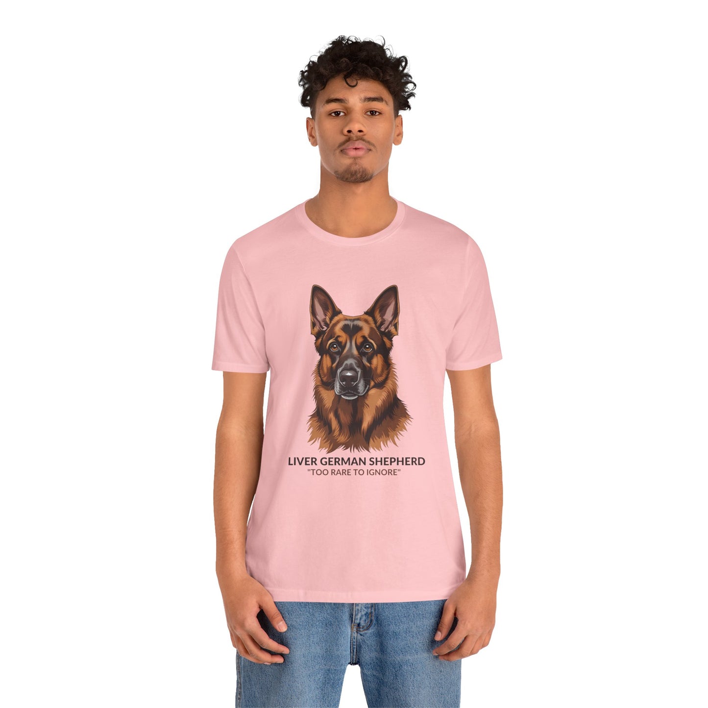 Liver German Shepherd Dog Lover Tee - To Rare To Ignore | Perfect Gift for Pet Owners, Animal Lover Merchandise, Casual Wear, Unique Dog Shirt