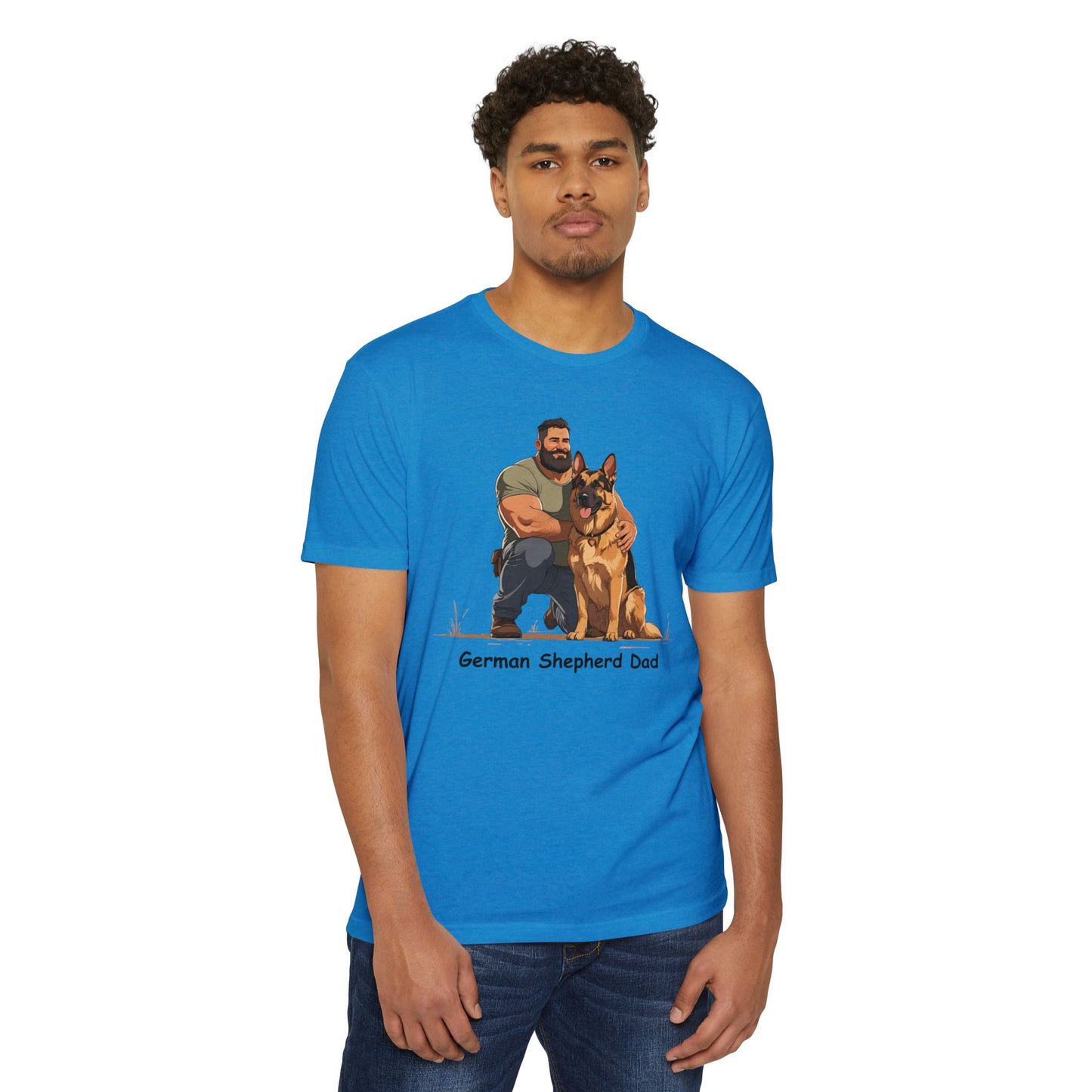 German Shepherd Dad Unisex T-Shirt, Dog Lover Shirt, Pet Owner Gift, Father's Day Tee, Animal Rescue Support