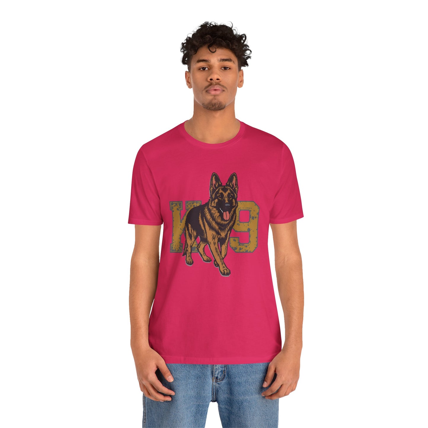 K9 Dog Lover German Shepherd Tee, Pet Owner Gift, Unisex Jersey Shirt