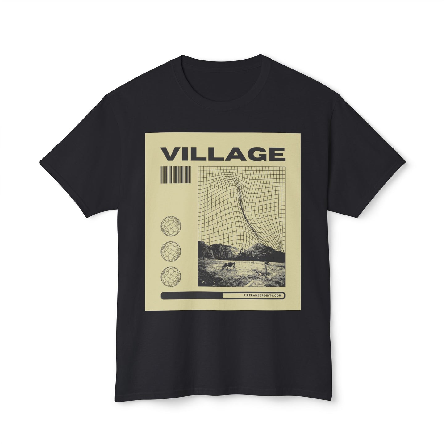 Retro Village Graphic Unisex T-Shirt | Casual Wear, Vintage Style, Gift for Travel Lovers, Graphic Tee, Statement Shirt