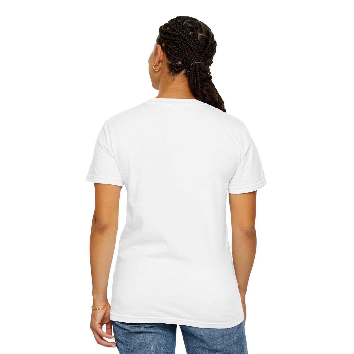 Unisex Dog Lover T-Shirt With Funny Cartoon of Tan Color German Shepherd