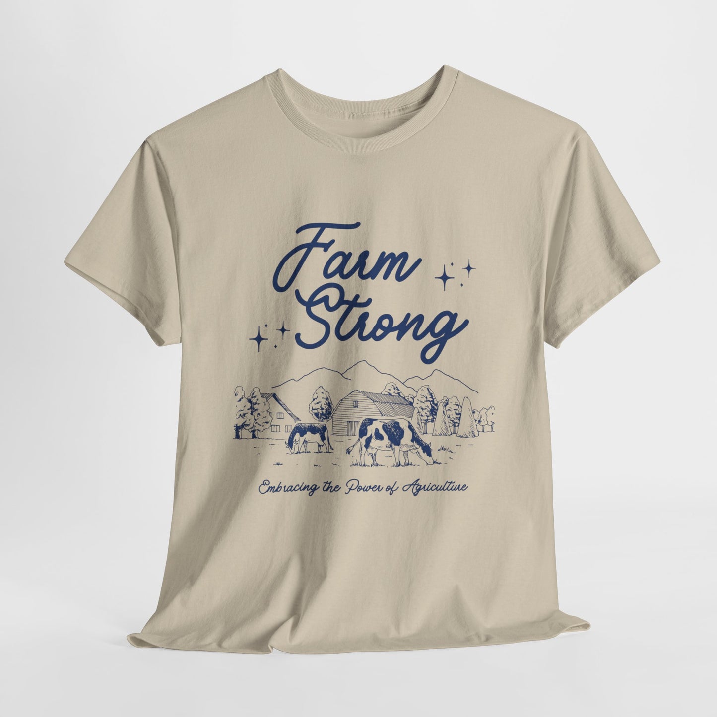 Farm Strong Unisex Cotton Tee - Embracing the Power of Agriculture, Motivational Shirt, Inspirational Tee