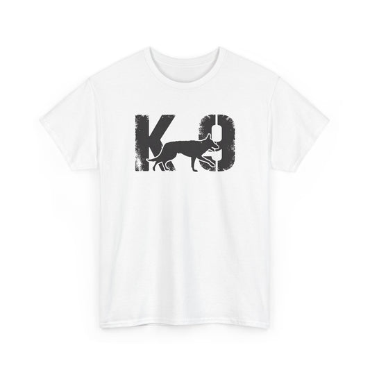 K-9 Dog Lover's Unisex Heavy Cotton Tee | T-Shirt for K-9 Handler | Dog Between K and 9 Design