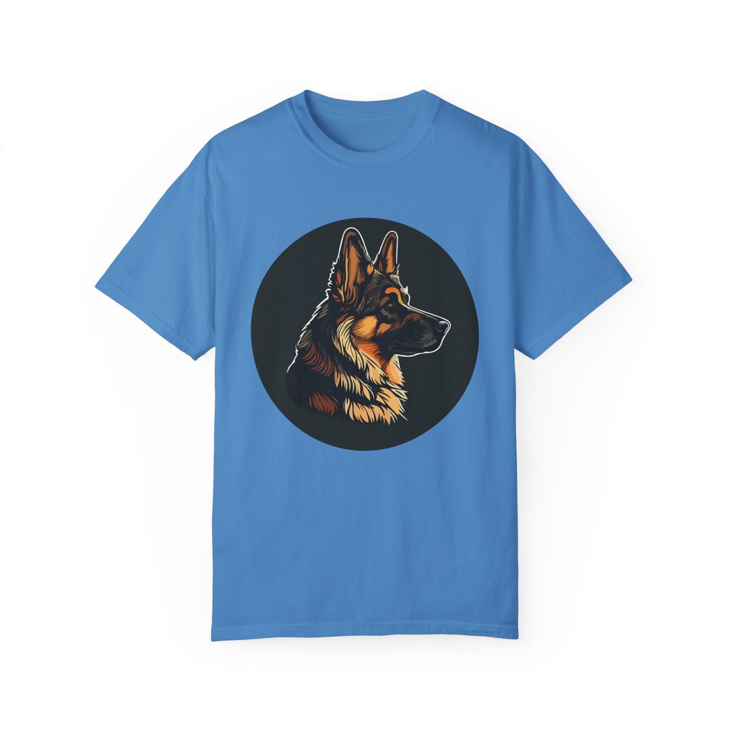 Unisex T-Shirt With Close Up Graphic of German Shepherd | Casual Pet Apparel