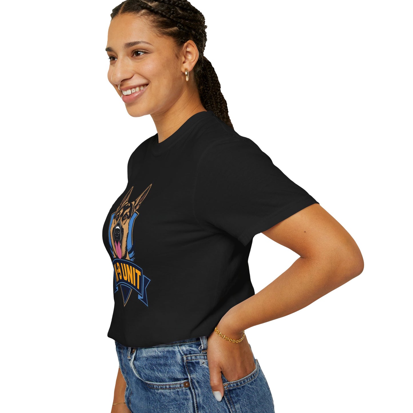 K-9 Unit Unisex Garment-Dyed T-shirt for Dog Lovers, Pet Owner Gift, Casual Wear