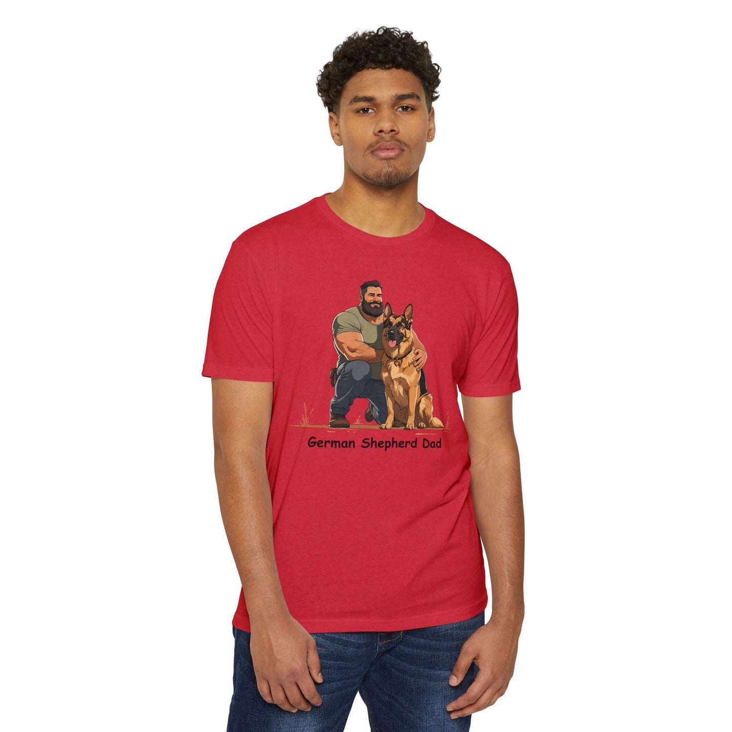 German Shepherd Dad Unisex T-Shirt, Dog Lover Shirt, Pet Owner Gift, Father's Day Tee, Animal Rescue Support