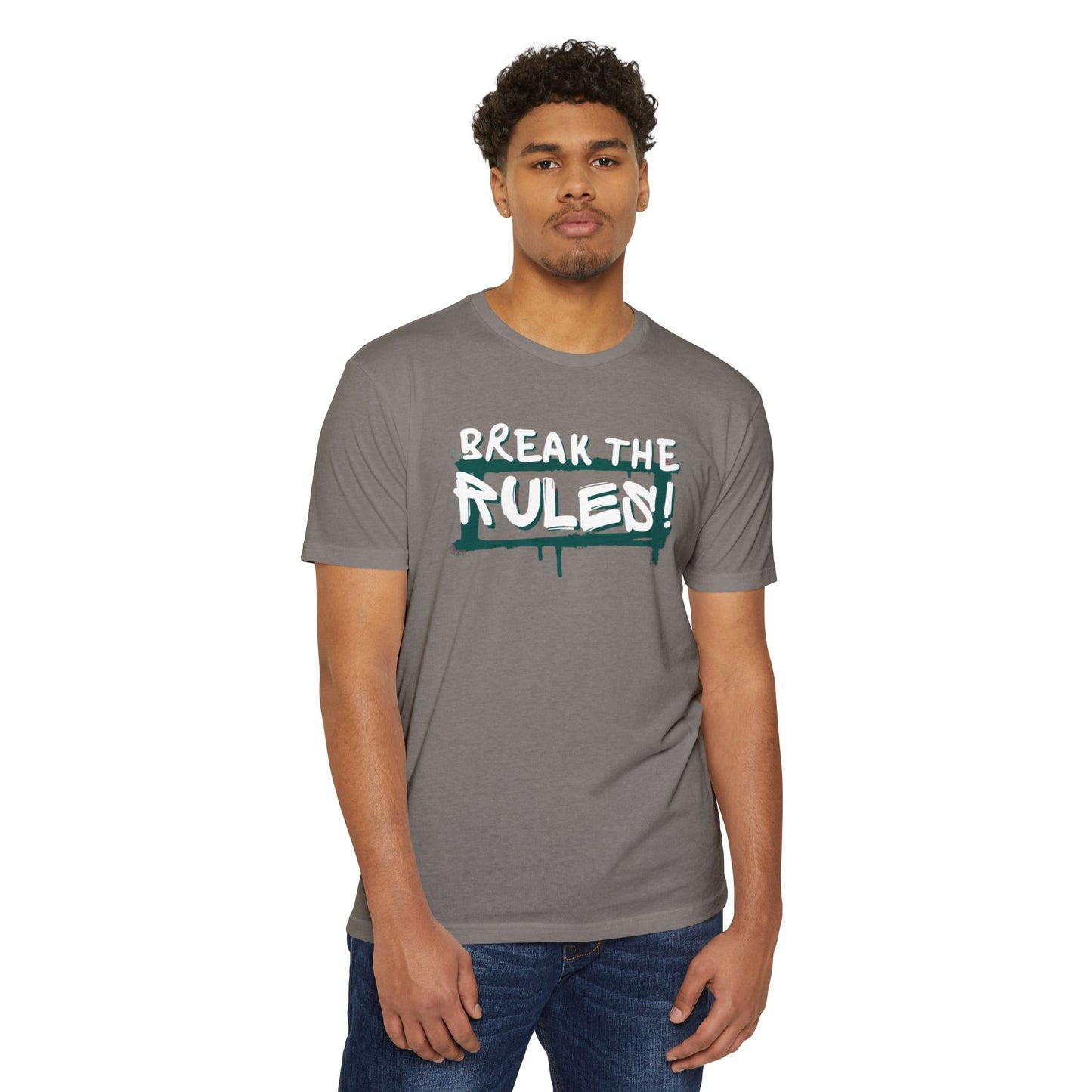 Break the Rules Graphic Tee, Unisex T-Shirt for Trendsetters, Casual Everyday Wear, Gift for Teens, Fun Statement Shirt