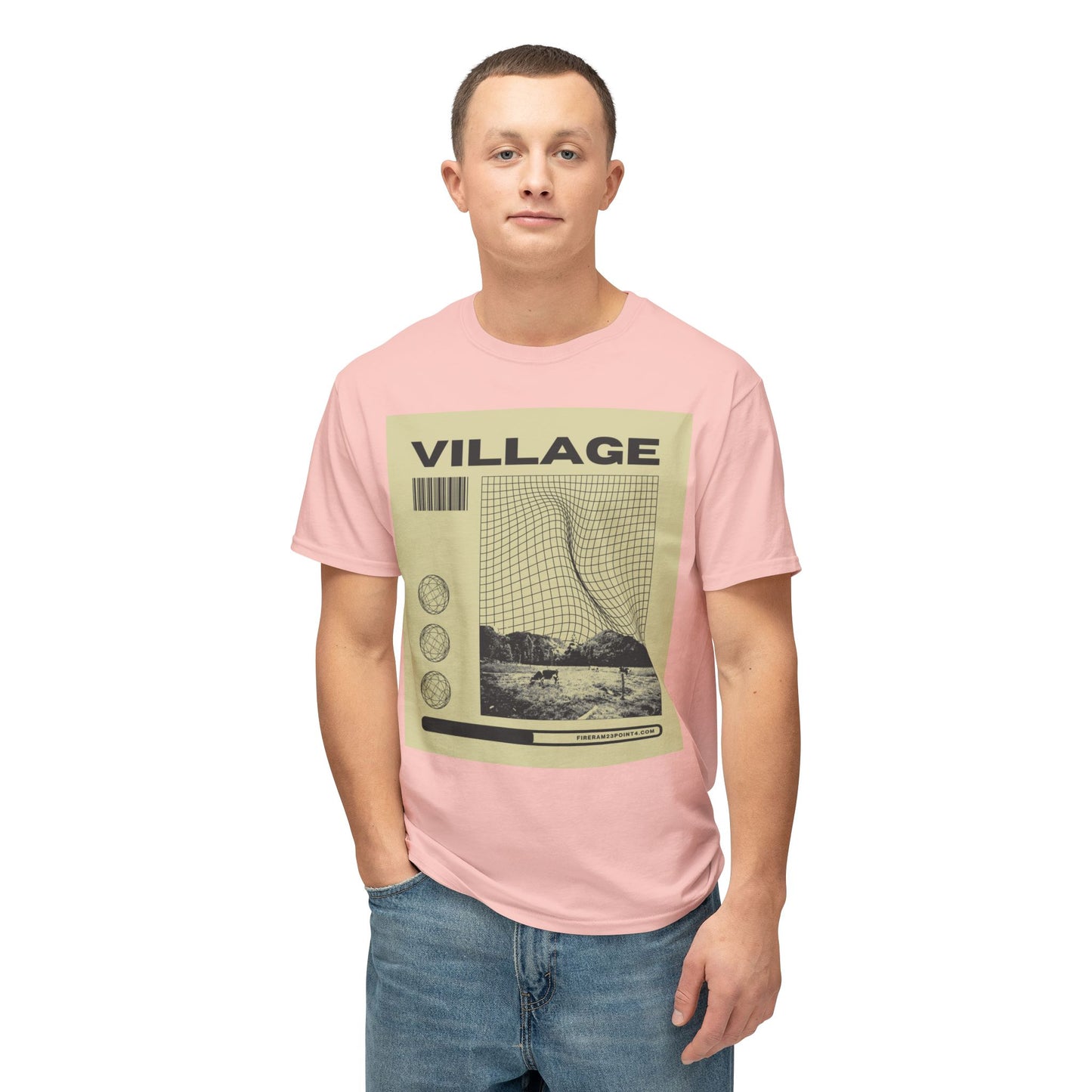 Retro Village Graphic Unisex T-Shirt | Casual Wear, Vintage Style, Gift for Travel Lovers, Graphic Tee, Statement Shirt