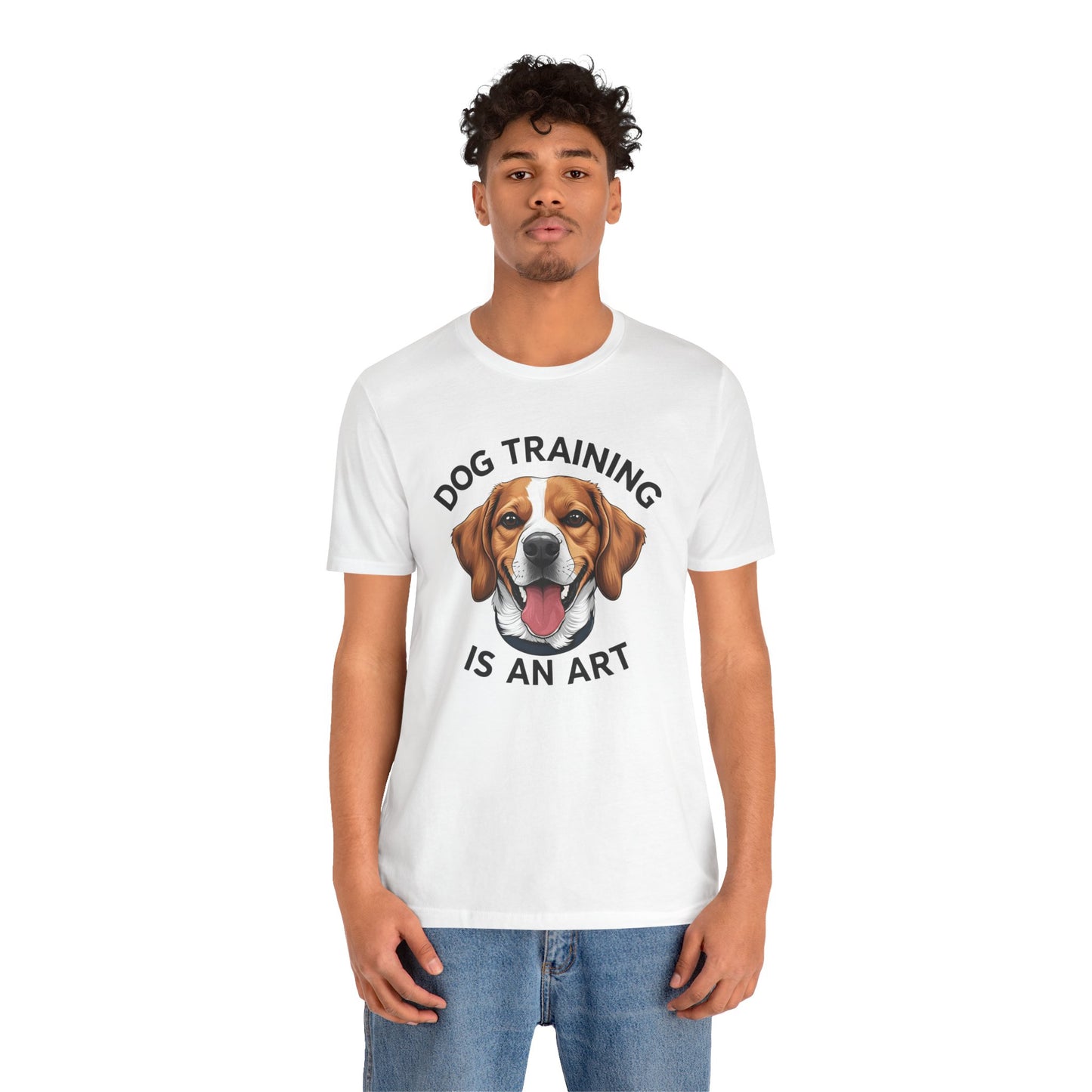 Dog Training is An Art Tee - Unisex Jersey Short Sleeve, Gift for Dog Lovers, Training T-Shirt, Dog Owner Apparel, Cute Canine Shirt
