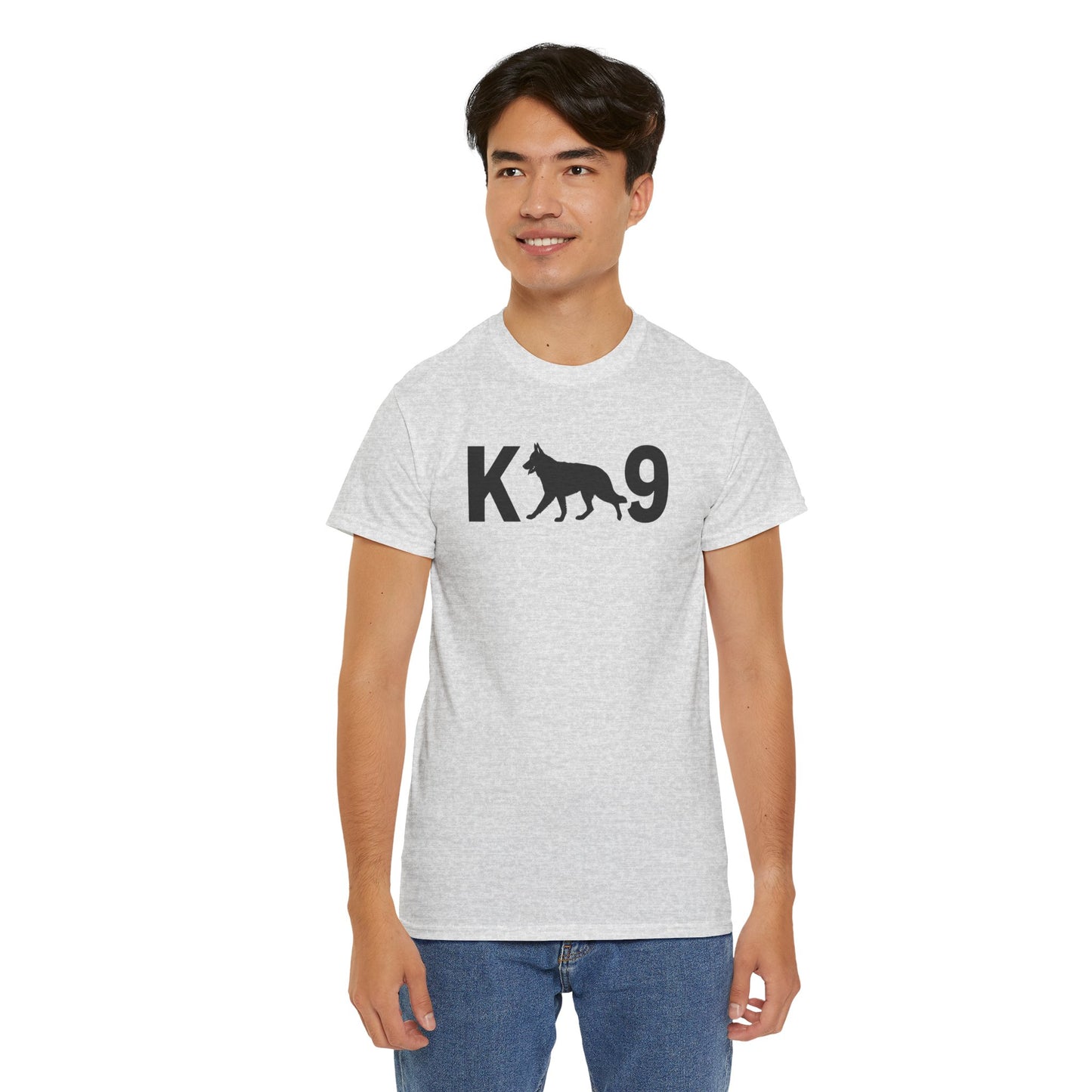 Black German Shepherd K9 Unisex Heavy Cotton Tee - Perfect for Dog Lovers, Pet Owners