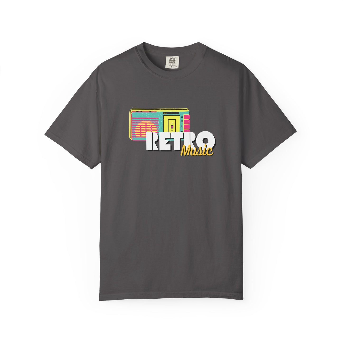 Retro Music T-Shirt, Vintage Style Tee, Unisex Garment-Dyed Shirt, Perfect for Music Lovers, Great for Festivals and Gifts