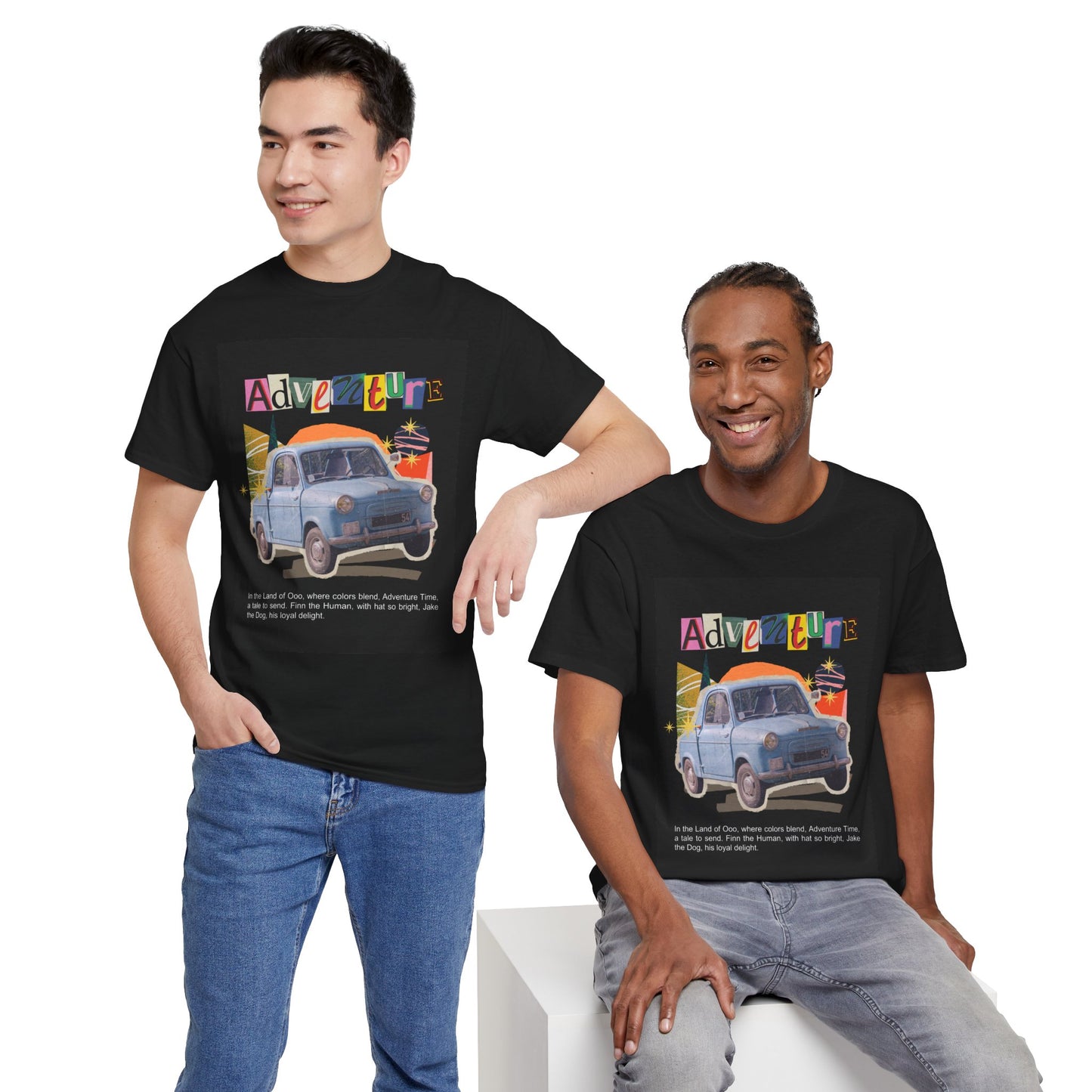Adventure-Themed Unisex Cotton Tee, Retro Car Graphic Tee, Travel T-Shirt, Gift for Adventurers, Vintage Exploration Top