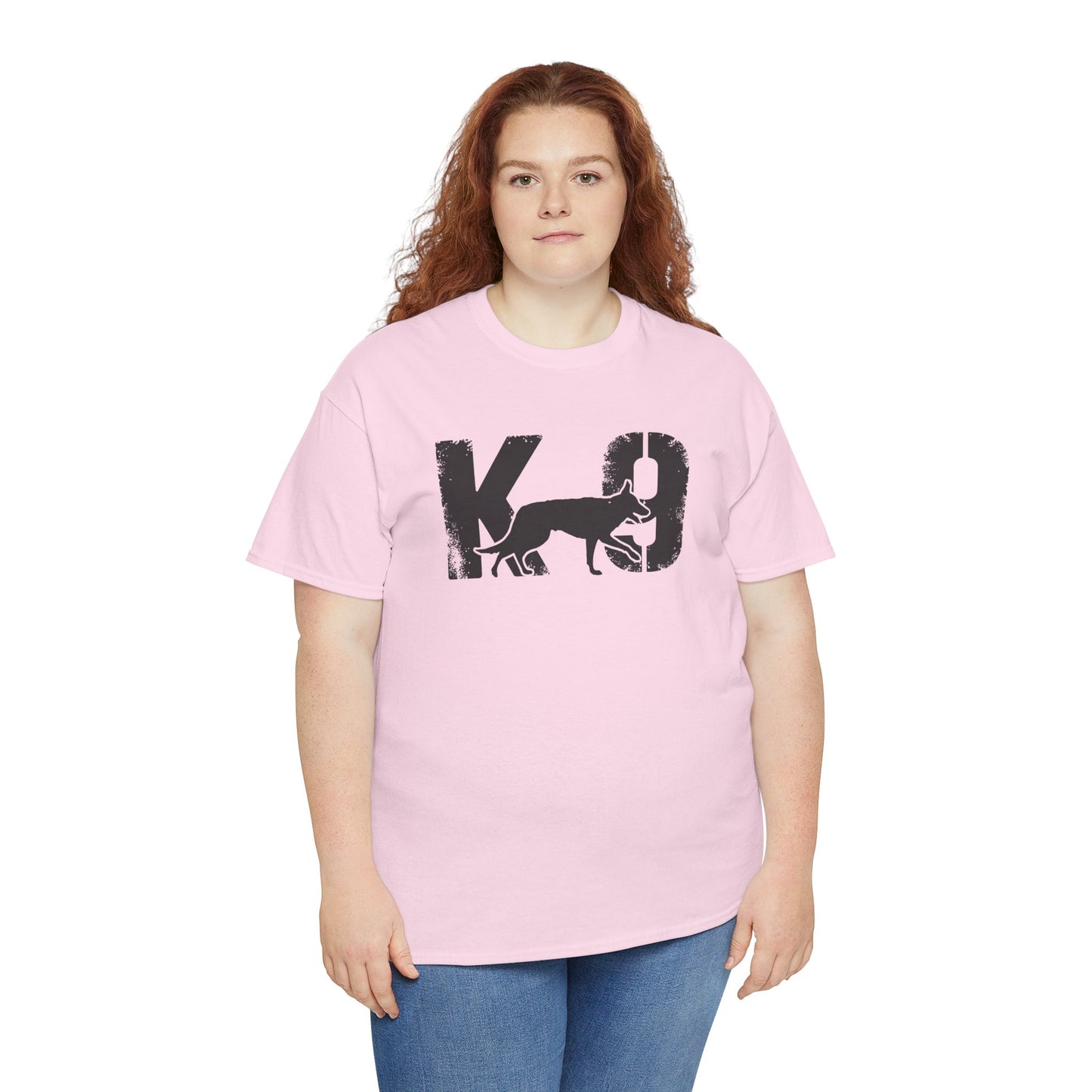 K-9 Dog Lover's Unisex Heavy Cotton Tee | T-Shirt for K-9 Handler | Dog Between K and 9 Design