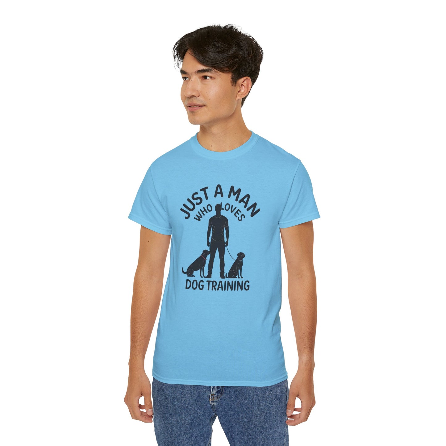 Unisex Dog Training Tee - Just A Man Who Loves Dog Training, Dog Lover Gift, Dog Owner Shirt, Casual Wear