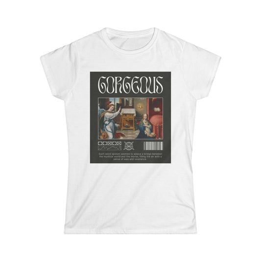 Gorgeous Women's Softstyle Tee - Trendy Casual Top, Unique Gift, Stylish Apparel for Art Lovers, Perfect for Everyday Wear, Fashion