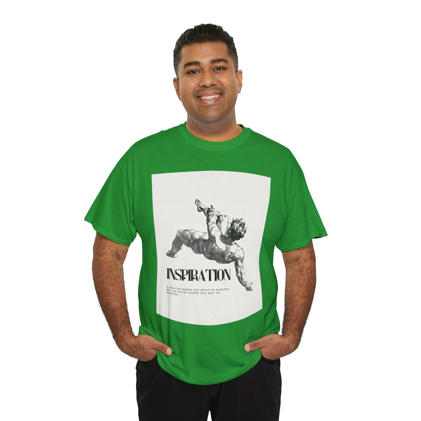 Inspiration Unisex Heavy Cotton Tee, Motivational Shirt, Gift for Artists, Casual Wear, Quote T-Shirt, Birthday Gift