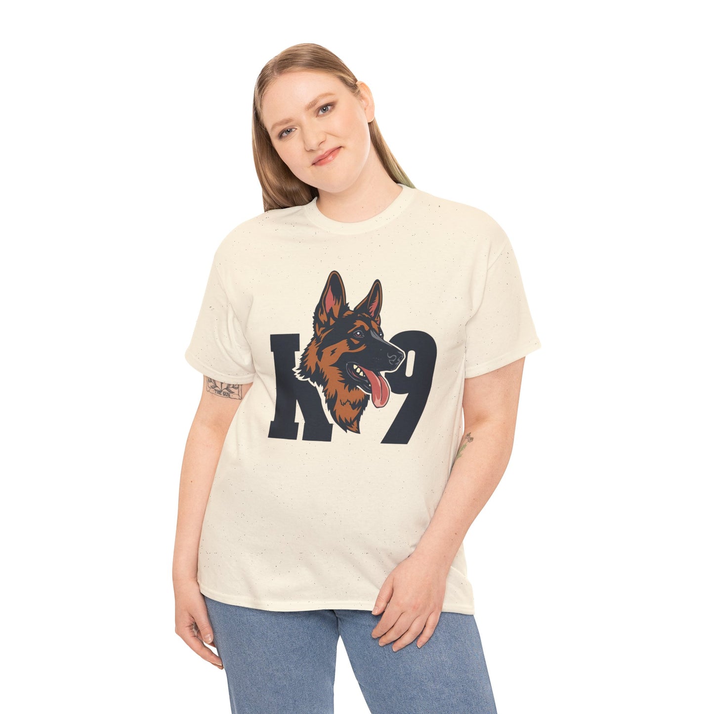 German Shepherd K9 Lover Unisex Heavy Cotton Tee | Dog Owner Gift, Dog Lover Apparel