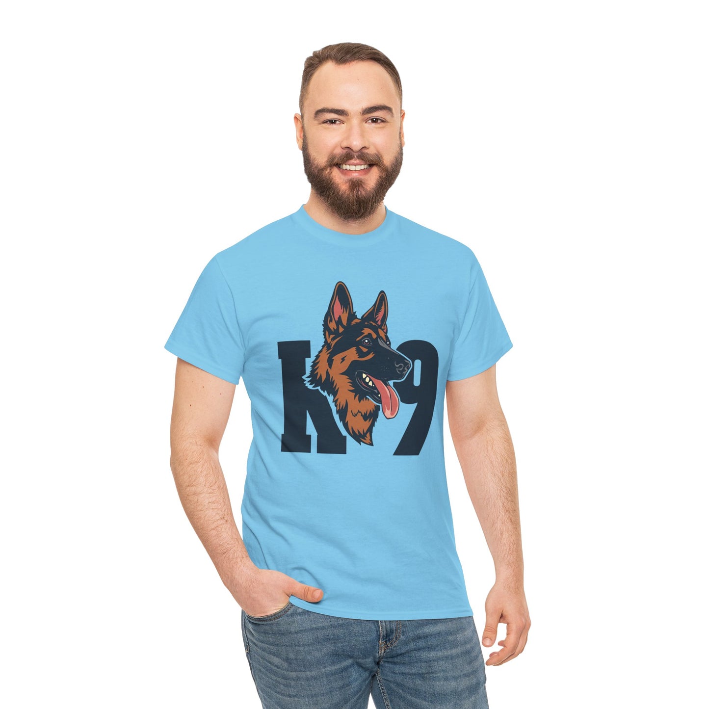 German Shepherd K9 Lover Unisex Heavy Cotton Tee | Dog Owner Gift, Dog Lover Apparel