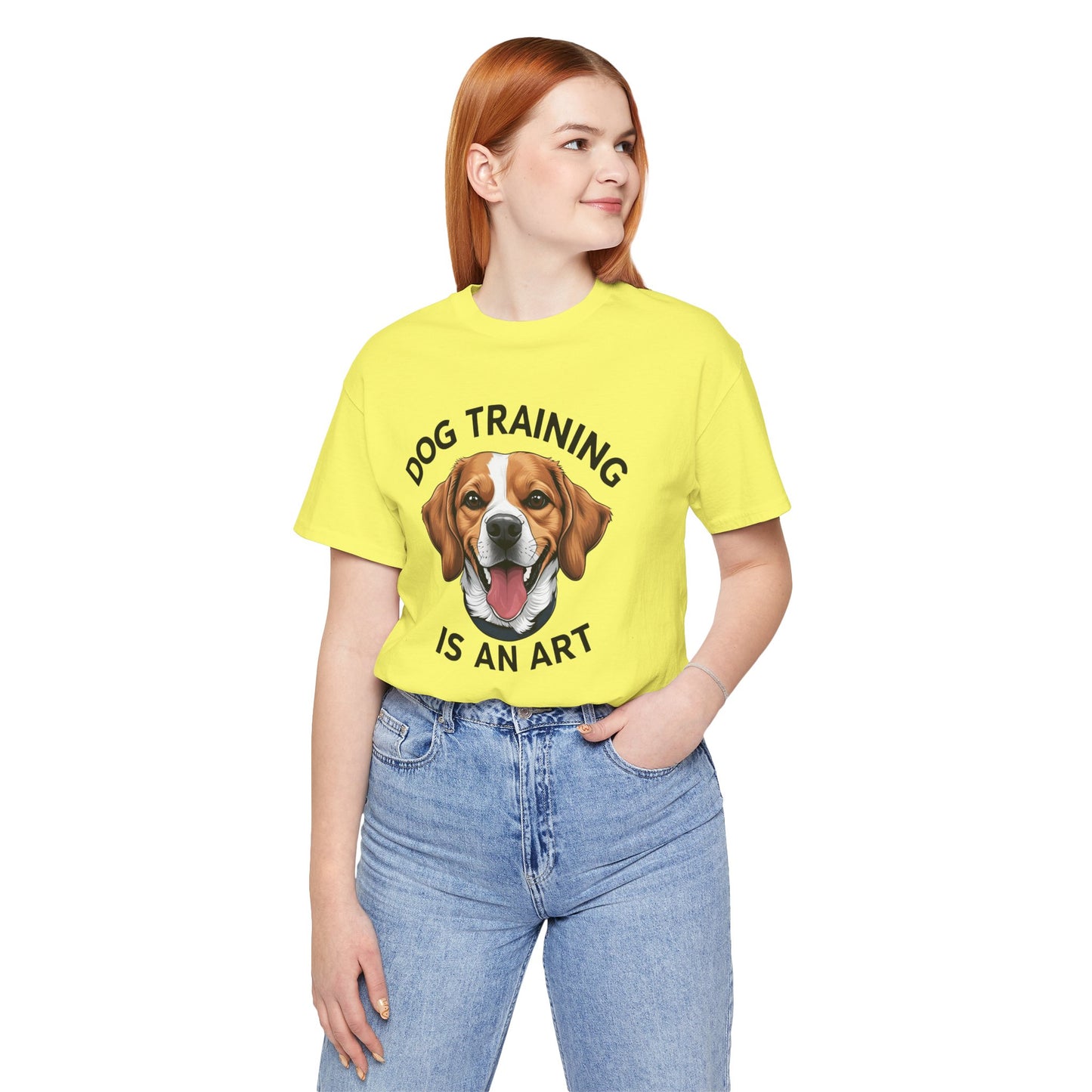 Dog Training is An Art Tee - Unisex Jersey Short Sleeve, Gift for Dog Lovers, Training T-Shirt, Dog Owner Apparel, Cute Canine Shirt