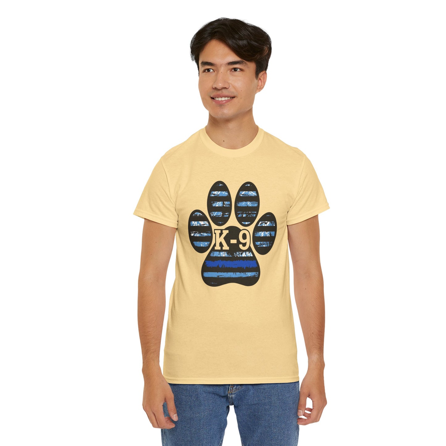 K-9 Paw Print Tee – Unisex Cotton Tee for Dog Lovers, Pet Owners, Animal Rescue Supporters