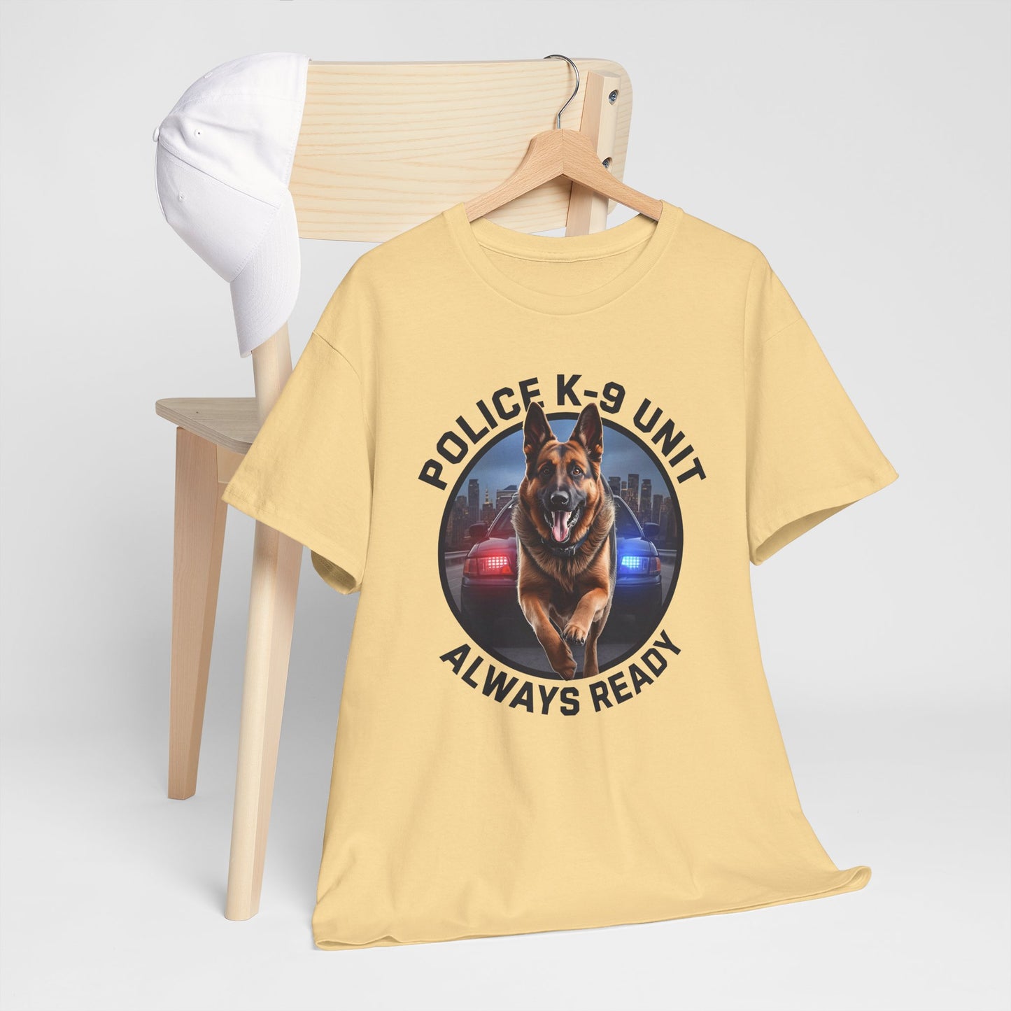 Police K-9 Unit Tee, Always Ready Graphic Tee, Dog Lover Gift, Police Support Shirt, Police Dog Merchandise