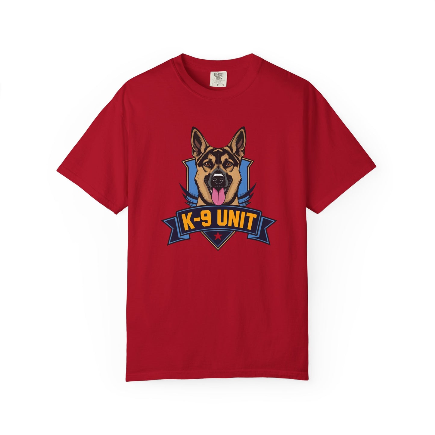 K-9 Unit Unisex Garment-Dyed T-shirt for Dog Lovers, Pet Owner Gift, Casual Wear