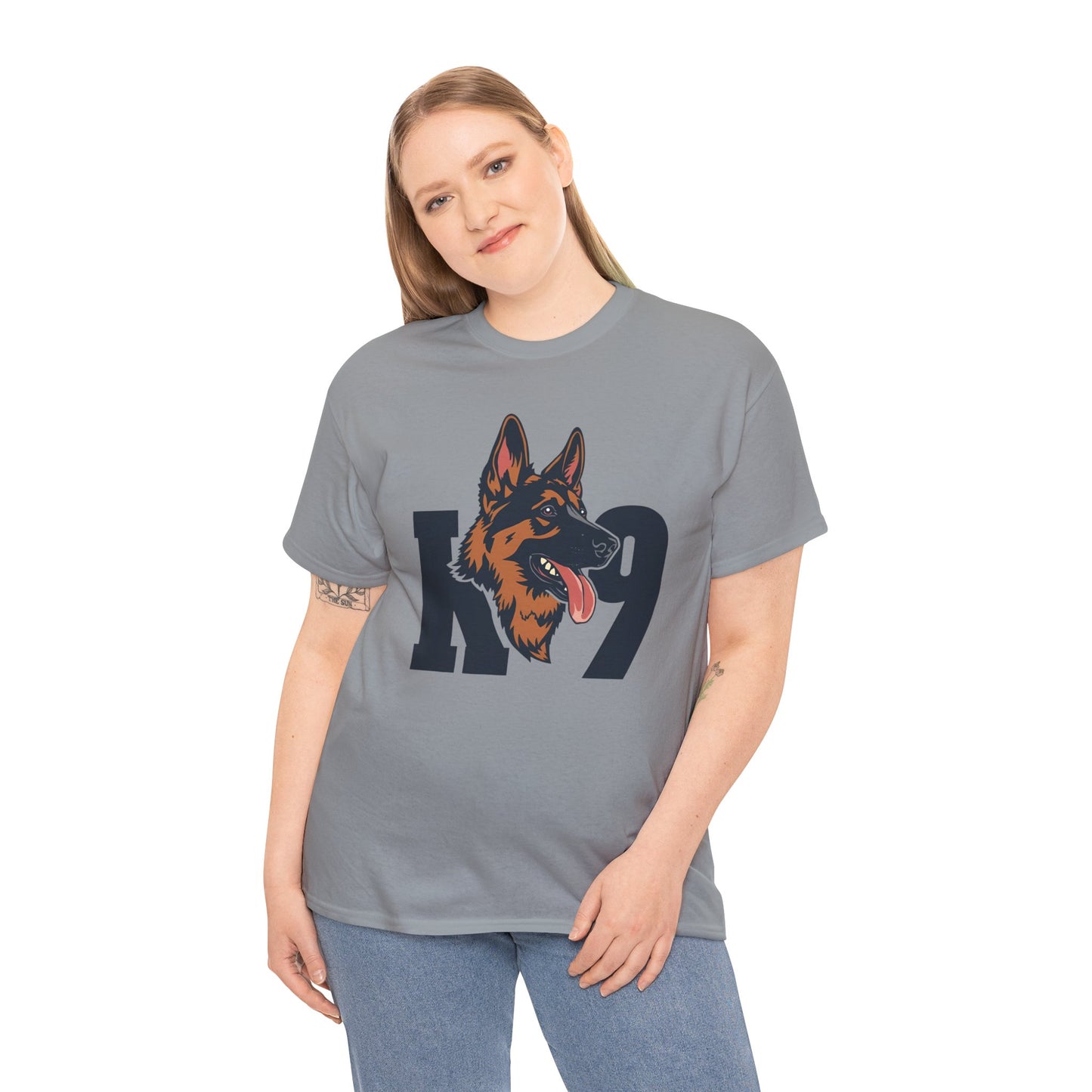 German Shepherd K9 Lover Unisex Heavy Cotton Tee | Dog Owner Gift, Dog Lover Apparel