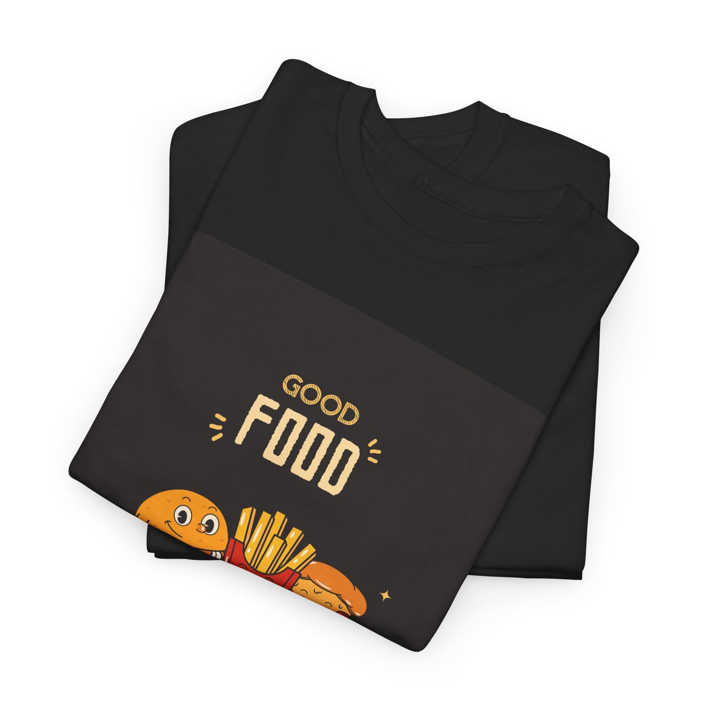 Good Food Unisex Tee | Fun Foodie Shirt, Gift for Food Lovers, Casual Wear, Kitchen Humor, BBQ Party