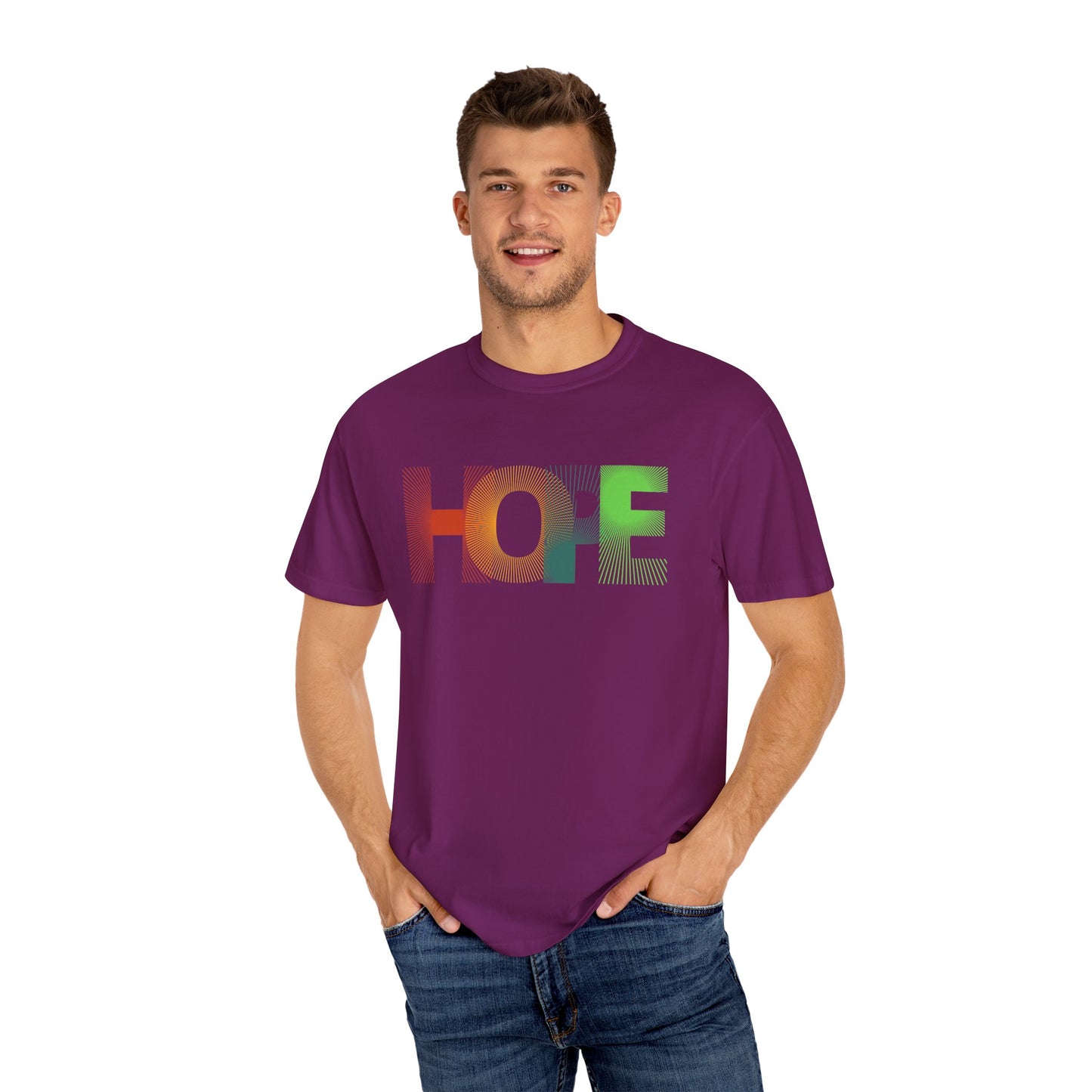 Hope Graphic Unisex T-Shirt - Colorful Inspirational Tee, Gift for Hope Enthusiasts, Casual Wear, Positive Vibes, Eco-Friendly Apparel