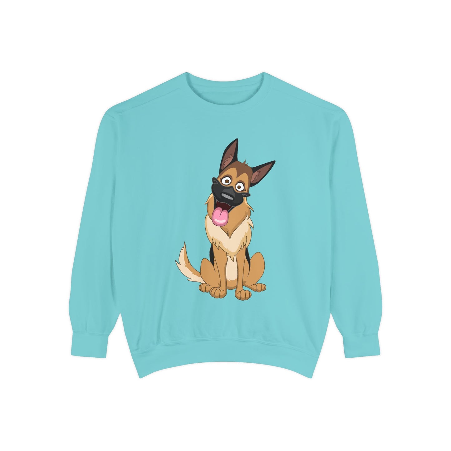 Funny Dog Cartoon Sweatshirt for Pet Lovers - Unisex Garment-Dyed Apparel