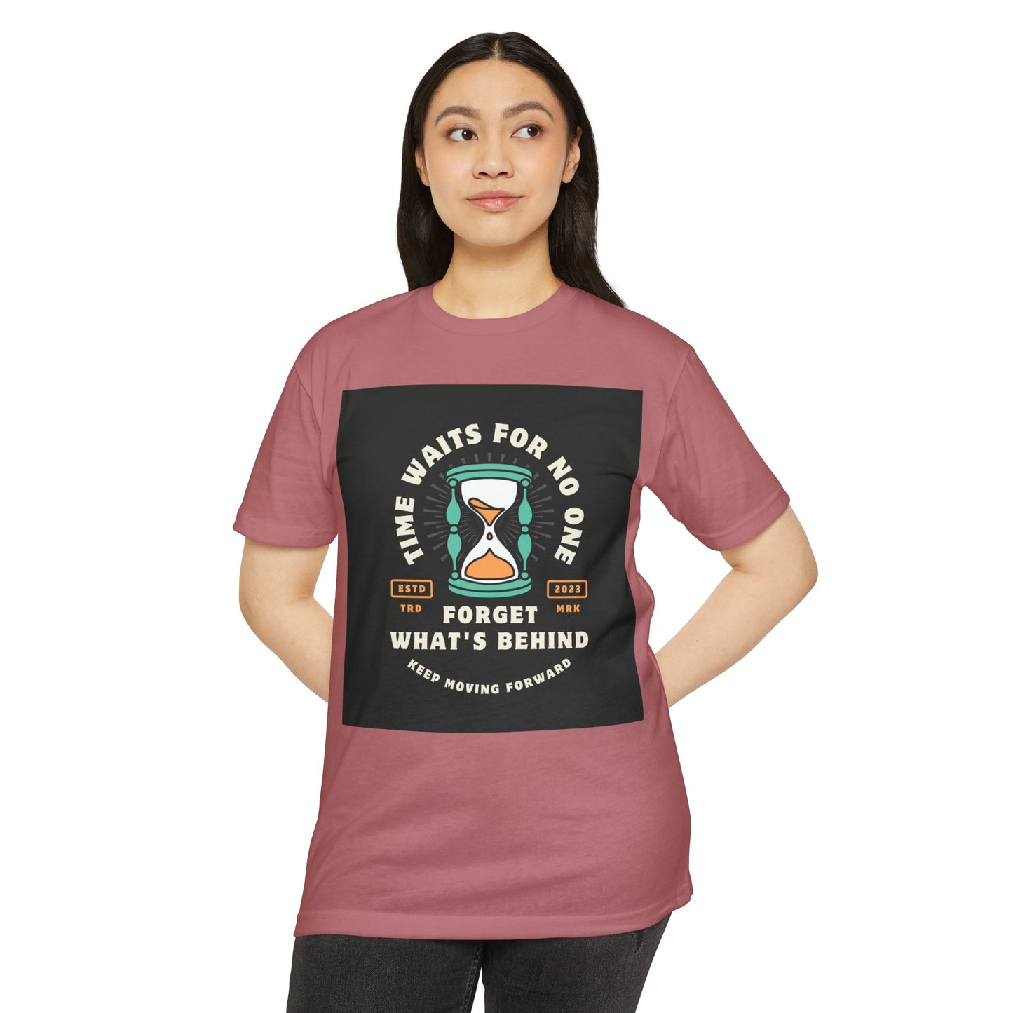 Inspirational Unisex T-Shirt: 'Time Waits for No One' - Motivational Tee, Casual Everyday Wear, Gift for Friends, Positive Message