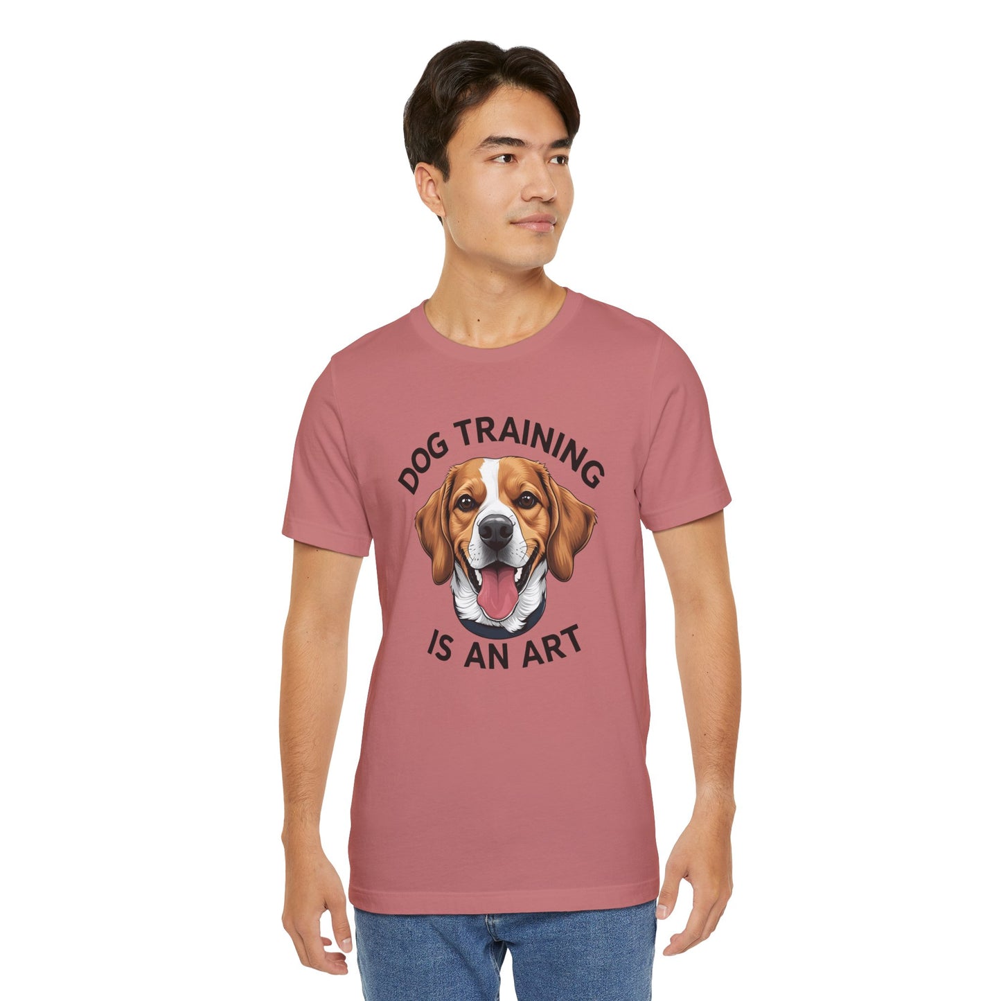 Dog Training is An Art Tee - Unisex Jersey Short Sleeve, Gift for Dog Lovers, Training T-Shirt, Dog Owner Apparel, Cute Canine Shirt