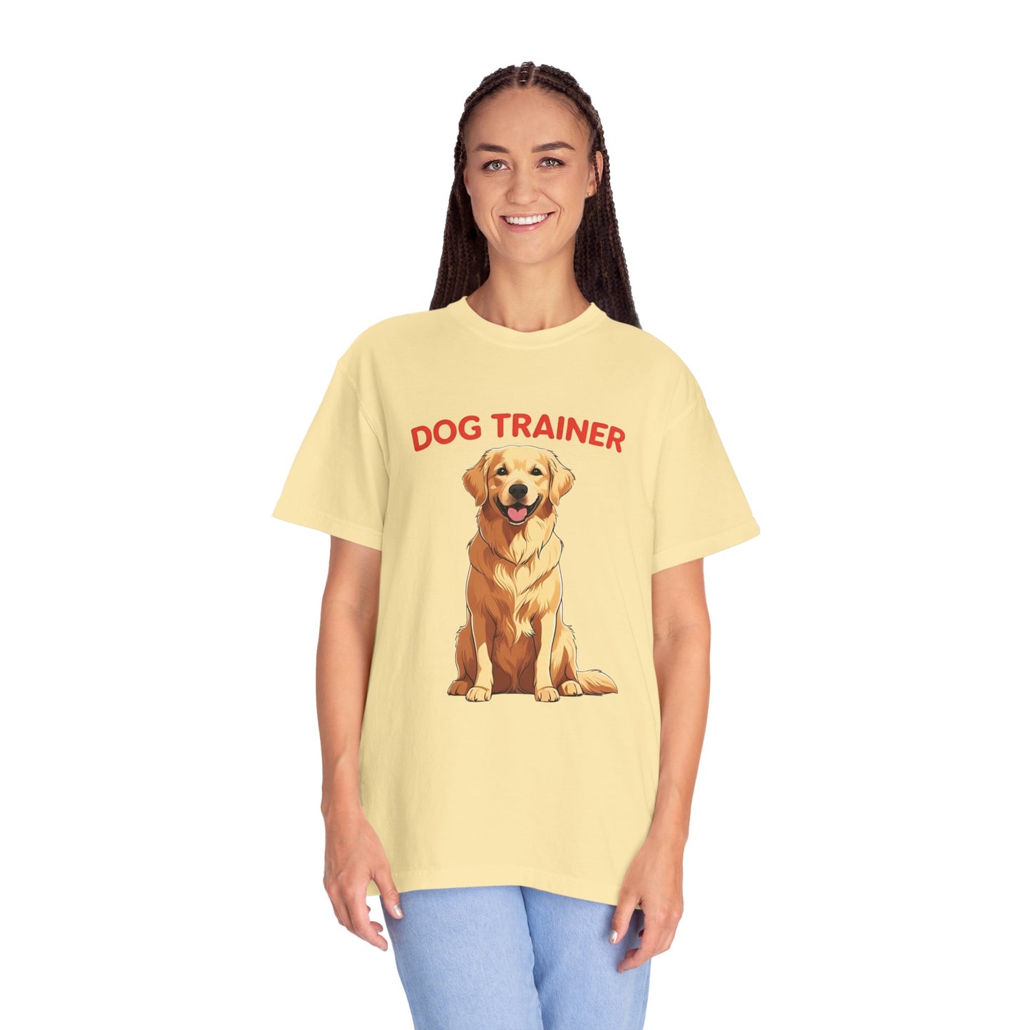 Dog Trainer Unisex Garment-Dyed T-Shirt | Perfect Gift for Dog Lovers, Pet Owners, Trainers, Birthdays, and Everyday Use